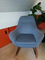 Schommelstoel Jysk blauw, Huis en Inrichting, Fauteuils, Ophalen, Zo goed als nieuw, Hout