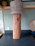 Landelijke muurlamp met rieten kap, Ophalen of Verzenden