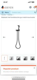 Bidetset met handdouche gunmetal, Doe-het-zelf en Verbouw, Sanitair, Ophalen, Nieuw, Douche