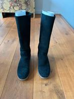 Zwarte suede hoge laarzen. Mt 37. Shabbies Amsterdam, Ophalen of Verzenden, Zo goed als nieuw, Zwart, Hoge laarzen