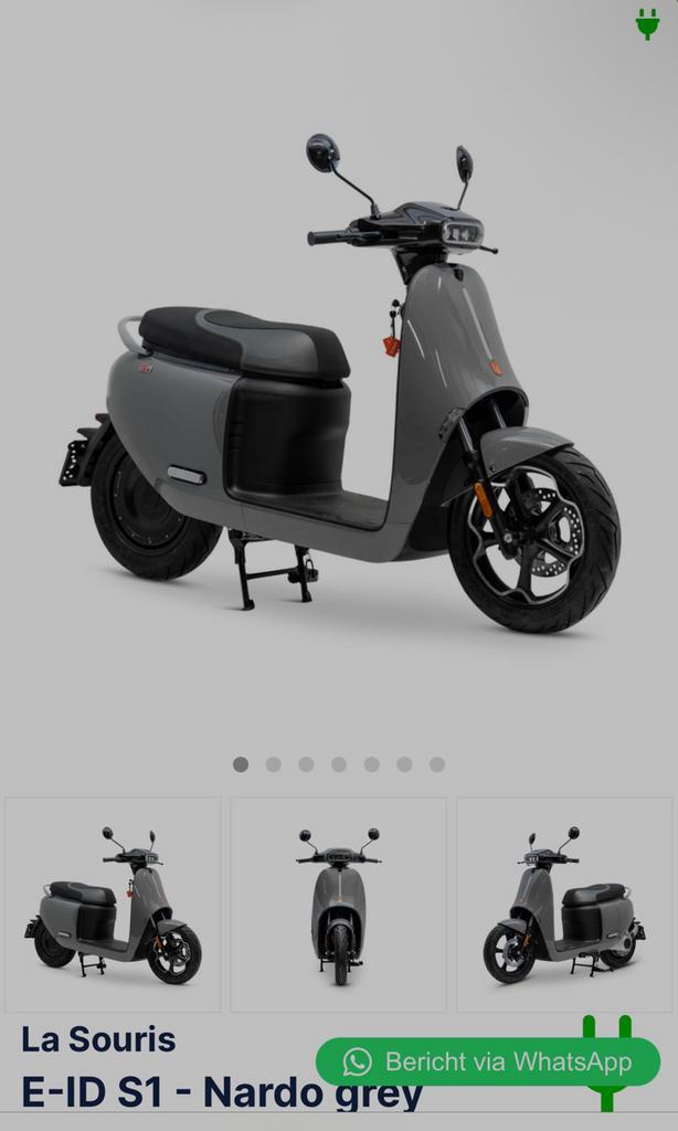 La Souris E-ID S1 - Nardo Grey, Fietsen en Brommers, Scooters | Overige merken, Zo goed als nieuw, Maximaal 25 km/u, Elektrisch
