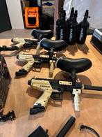 Paintball Set: Geweren, Maskers, Luchtflessen, Ophalen of Verzenden, Zo goed als nieuw