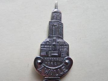Verzilverd lepeltje Peperbus Toren Zwolle beschikbaar voor biedingen