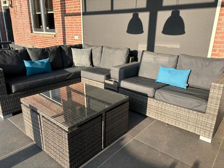 Life Loungeset - Comfortabel en Stijlvol!, Tuin en Terras, Tuinsets en Loungesets, Gebruikt, Loungeset, Wicker, 6 zitplaatsen