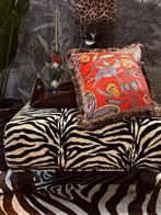ZEBRA HOCKER OTTOMAN VOETENBANK POEF POUFFE SALONTAFEL, Huis en Inrichting, Ophalen, 125 cm of meer, Zo goed als nieuw, Rechthoekig