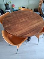 Aan tafel, Huis en Inrichting, Tafels | Eettafels, Ophalen, Rond, Vijf personen of meer, 100 tot 150 cm