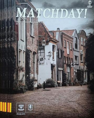 Programmaboekje Go Ahead Eagles - Aston Villa beschikbaar voor biedingen