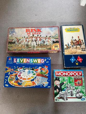 RISK Stratego Monopoly Levensweg - alles compleet beschikbaar voor biedingen