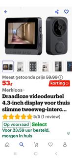 Video deurbel, Ophalen of Verzenden, Ingebouwde camera, Nieuw, Draadloos