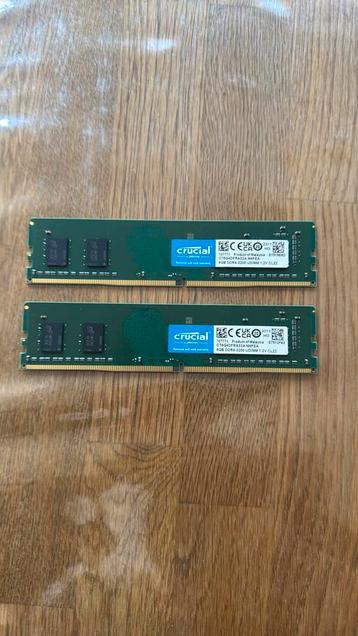 2x 8gb ddr4 desktop RAM beschikbaar voor biedingen
