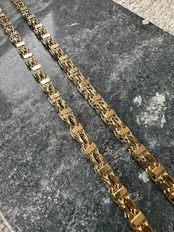 14k gouden Magnuum ketting 70 cm lang Italiaans 
