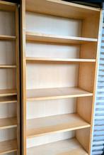 Te koop 1* Berken vineer boekenkast van IKEA:, Ophalen, Met plank(en), 200 cm of meer, 50 tot 100 cm
