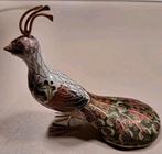 Pauw met emaille, Antiek en Kunst, Antiek | Emaille, Ophalen of Verzenden