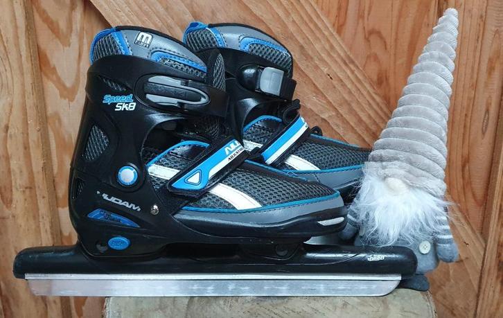 NIJDAM verstelbare schaatsen combinoren mt 34-37 GESLEPEN, Sport en Fitness, Schaatsen, Zo goed als nieuw, Noren, Nijdam, Ophalen of Verzenden