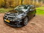 Volkswagen Golf 1.4 R-line 2018 met lage km-stand, zwart, Auto's, Voorwielaandrijving, 125 pk, Zwart, Leder en Stof