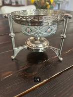 Antiek theelichtje verzilverd art deco ca 1920, Antiek en Kunst, Antiek | Goud en Zilver, Ophalen of Verzenden