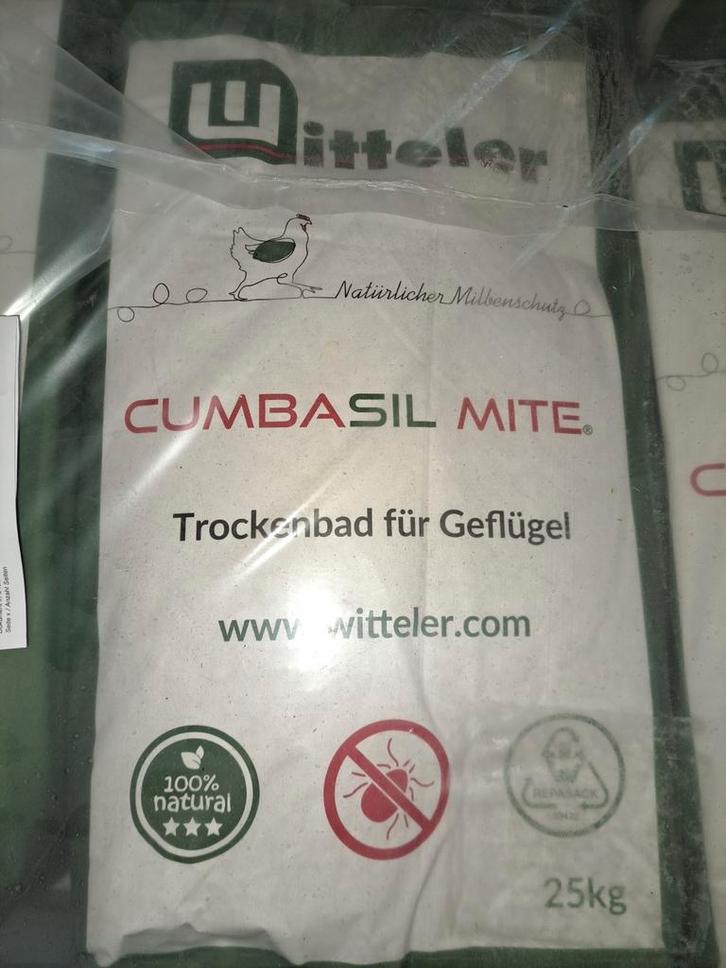 Cumbasil mite(anti bloedluis) 1 zak €22,50/ 5 zak €100,-, Dieren en Toebehoren, Pluimvee | Toebehoren, Kippenhok of Kippenren