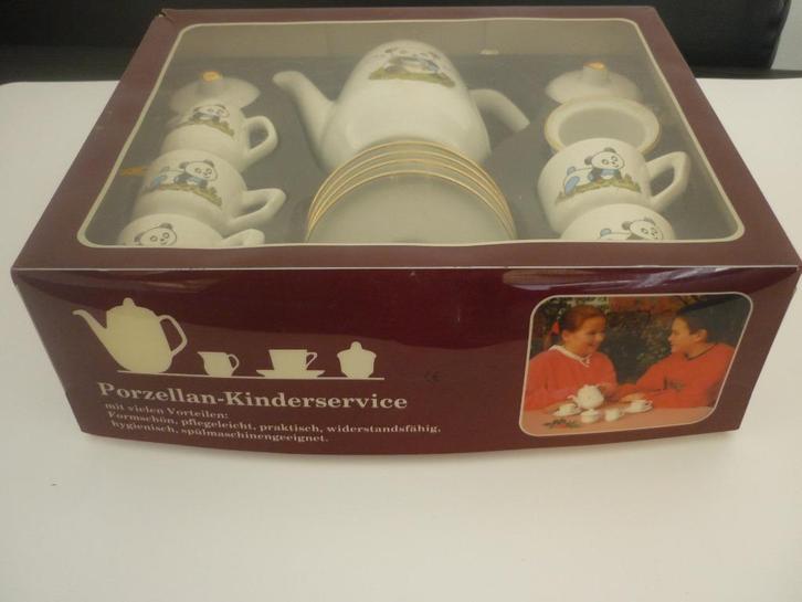 Porseleinen serviesje / Kinder servies panda / speelgoed, Kinderen en Baby's, Speelgoed | Overig, Zo goed als nieuw, Jongen of Meisje