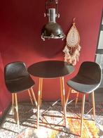 Barkrukken en tafel, Ophalen, Kunststof, Gebruikt, 90 cm of meer