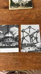 2 oude ansichtkaarten Atomium foto, Verzamelen, Ophalen of Verzenden