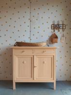 Vintage dressoir / Art Deco /massief hout /bezorgen mogelijk, Ophalen of Verzenden, 25 tot 50 cm, Eikenhout, 100 tot 150 cm