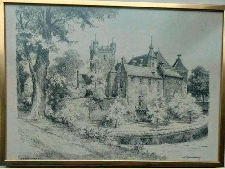 's Heerenberg .... H.E. Roodenburg ..., Antiek en Kunst, Kunst | Etsen en Gravures, Ophalen of Verzenden