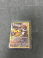 Pikachu met Ash Pokemon kaart, Ophalen of Verzenden, Zo goed als nieuw, Losse kaart