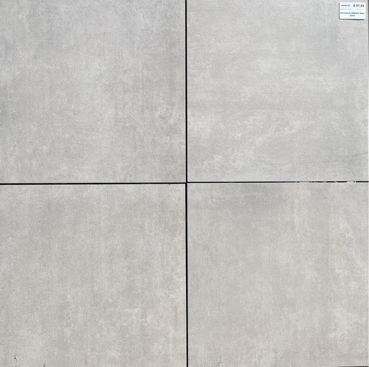 Restpartij Kera-beton 60x60 Walk Sand, Tuin en Terras, Tegels en Klinkers, Nieuw, Terrastegels, Keramiek, 10 m² of meer, Ophalen of Verzenden