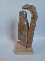 Mooi beeld een uil van speksteen, Ophalen of Verzenden, Zo goed als nieuw, Dier