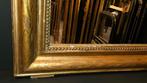 Antieke bladgouden schouwspiegel/ kuifspiegel.., Antiek en Kunst, Ophalen of Verzenden, Rechthoekig, Minder dan 50 cm