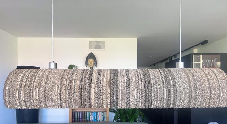 Kartonnen hanglamp REEF, z.g.a.n., Huis en Inrichting, Lampen | Hanglampen, Zo goed als nieuw, 75 cm of meer, Ophalen of Verzenden