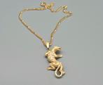 Gouden Luipaard hanger. 2025/615. 16.7 Gram., Sieraden, Tassen en Uiterlijk, Kettinghangers, ., Ophalen of Verzenden, Zo goed als nieuw