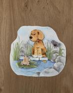 3d plaatje hond bij vijver, Ophalen, Nieuw, Dieren