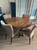 Eettafel en salontafels mangohout, Huis en Inrichting, Complete inboedels, Ophalen