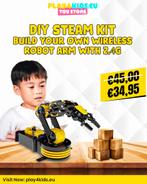 DIY STEAM Kit: Bouw je eigen draadloze robotarm met 2.4G, Verzenden, Bouwen