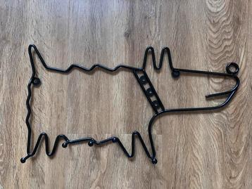 Vintage Ikea kapstok Frän - zwart draadstaal hond beschikbaar voor biedingen