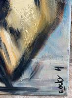 Abstract olieverfschilderij van Cocky Holsbergen 70 x 100, Antiek en Kunst, Kunst | Schilderijen | Abstract, Ophalen