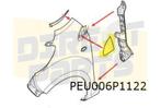 Peugeot 107 (-7/14) sierafdekking op voorscherm Rechts Origi, Verzenden, Nieuw, Citroën, Spatbord