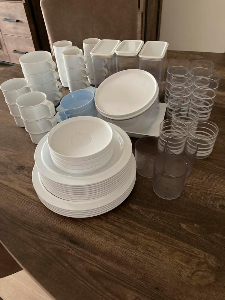 Mepal servies Totaal 55st Extra 8 Ikea drinkglazen, Caravans en Kamperen, Kampeeraccessoires, Ophalen of Verzenden