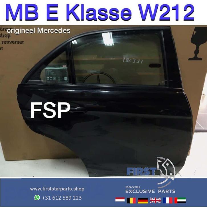 W212 deur rechts achter Mercedes E Klasse 2009-2016 sedan po, Auto-onderdelen, Carrosserie en Plaatwerk, Deur, Mercedes-Benz, Gebruikt