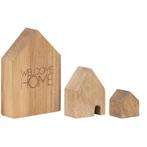 Räder houten huisjes set 3 stuks -30%, Nieuw, Ophalen of Verzenden