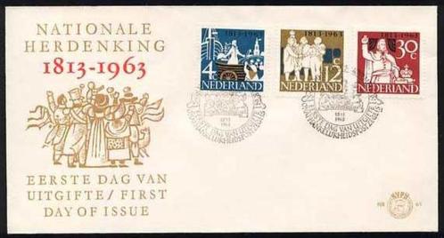 Nederland FDC E61 Zonder Adres, Onafhankelijkheid 1963, Postzegels en Munten, Postzegels | Eerstedagenveloppen, Onbeschreven, Nederland