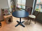 Hay tafel Pastis 90 cm staalblauw, Huis en Inrichting, Tafels | Eettafels, Ophalen, 50 tot 100 cm, Rond, Modern design met een klassiek tintje