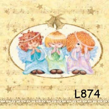 Servetten decoupage/bullet journal – engelen L874 beschikbaar voor biedingen