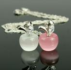 925 zilveren kettinghanger met appel, Nieuw, Ophalen of Verzenden, Zilver, Zilver