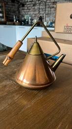 Bijzondere koperen ketel met bamboe handvat, Antiek en Kunst, Ophalen of Verzenden