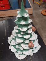 vintage ceramic kerstboom met lampjes, Diversen, Kerst, Gebruikt, Ophalen of Verzenden