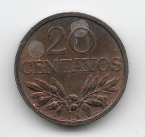 Portugal 20 centavos 1974  KM# 595, Postzegels en Munten, Munten | Europa | Niet-Euromunten, Losse munt, Overige landen, Ophalen of Verzenden
