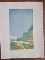 Sjoerd Bakker Ets uit 1991, Handgesigneerd, Ophalen of Verzenden