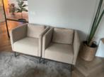 2x fauteuil Ekero Ikea beige, Huis en Inrichting, Fauteuils, Ophalen, Gebruikt, 75 tot 100 cm, Stof